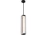 Alai LED Pendant in Urban Bronze with Ribbed Glass