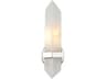 Valencia Wall Sconce Polished Nickel Alabaster