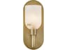 Lucian Wall Sconce in Vintage Brass and Alabaster