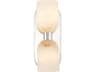 Lucian Wall Sconce in Polished Nickel with Alabaster