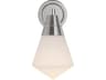 Willard Wall Sconce in Polished Nickel with Opal Glass