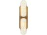 Odin Wall Sconce In Vintage Brass With Natural Alabaster
