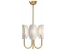 Seno Chandelier Aged Gold 3-Light Modern