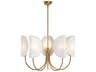 Seno Chandelier 5 Light Modern Gold