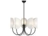 Seno Chandelier Modern 5 Light Fabric Shade