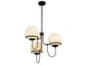 Alba Chandelier Modern Matte Black