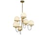 Alba 6-Light Chandelier Aged Gold Modern