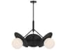 Plume Chandelier Modern Matte Black