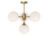 Nouveau Chandelier Aged Gold Modern Lighting