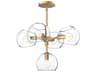 Willow Chandelier Modern Brushed Gold