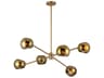 Willow Chandelier 37-Inch Brushed Gold