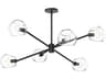Willow 6 Light Chandelier Modern Sputnik Fixture