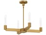 Claire Chandelier Aged Gold Modern Light Fixture