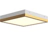 Sydney Flush Mount Ceiling Light Modern LED Aged Gold and White