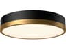 Adelaide LED Flush Mount Ceiling Light Aged Gold Matte Black
