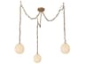 Cherise Multi Pendant Light in Brushed Gold