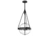 Harmony Pendant Light Matte Black Clear Water Glass
