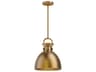 Waldo Pendant Light Aged Gold Modern Steel Fixture