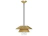 Tetsu Pendant Light in Brushed Gold Modern Japandi Fixture