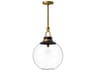 Copperfield Pendant Light Aged Gold Modern Globe