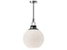 Copperfield Pendant Light with Opal Glass Shade