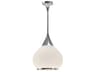 Hazel Pendant Light in Chrome with Opal Glass
