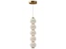 Bijou LED Pendant Light in Aged Gold