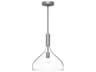 Belleview Pendant Light Brushed Nickel Clear Glass