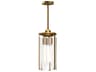 Belmont 3-Light Aged Gold Cylinder Mini Pendant