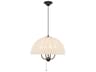 Crosby Pendant Light Matte Black Dome Fixture