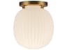 Cherise Semi-Flush Mount Brushed Gold Light