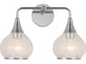 Hazel Two Light Bathroom Vanity Light in Polished Chrome