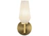Krysta Wall Sconce in Brushed Gold with Opal Glass