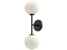 Cassia Wall Sconce Modern Matte Black Vanity Light