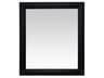 Framed Wall Mirror Black Onyx Solid Wood