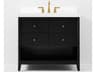 Bathroom Vanity Momo 36 Inch Black Oak