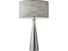 Linda Table Lamp in Brushed Steel
