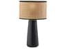 Sheffield Table Lamp Black Rattan