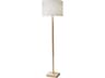Ellis Floor Lamp in Natural Rubberwood
