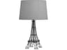 Eiffel Tower Table Lamp Black with Grey Shade