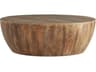 Jacob Round Wood Washed Tobacco Coffee Table