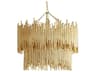 Two Tier Chandelier Prescott Gold Leaf Iron