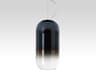 Gople Pendant Light Black and Blue Hand Blown Glass