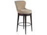 Signature Designs Willa Rich Mocha Brown Upholstered Swivel Oak Wood Bar Stool