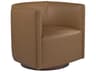 Ingrid Swivel Leather Accent Chair