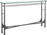 Metal Designs Bruno Rectangular Glass Console Table