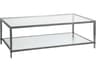 Metal Designs Claret Rectangular Glass Cocktail Table