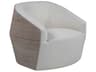 Upholstery Natalie Swivel White Accent Chair