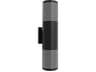 Cylindrical Outdoor Wall Light with Perforated Frame