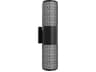 Cylindrical Outdoor Wall Light with Perforated Grid